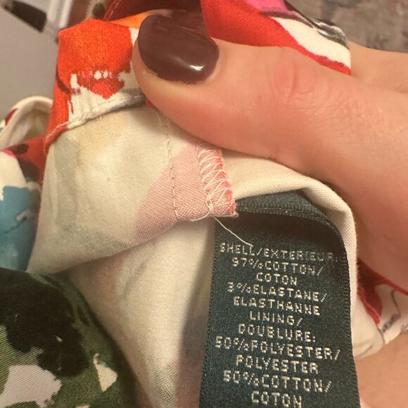 Lauren by Ralph Lauren Sleeveless Fit and Flare Dress colorful floral print 16W - Picture 3 of 6